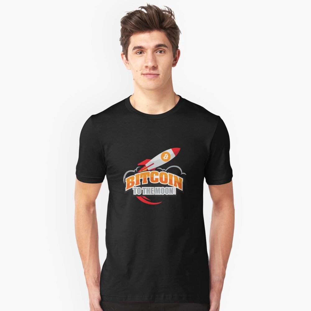 Bitcoin to the Moon Slim Fit T-Shirt