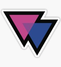 Bisexual Triangles Symbol Sticker