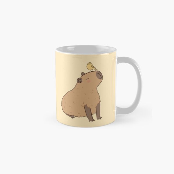 Artikel-Vorschau von Niedliche Capybara-Illustration mit einem Vogelfreund, designt und verkauft von Yarafantasyart.