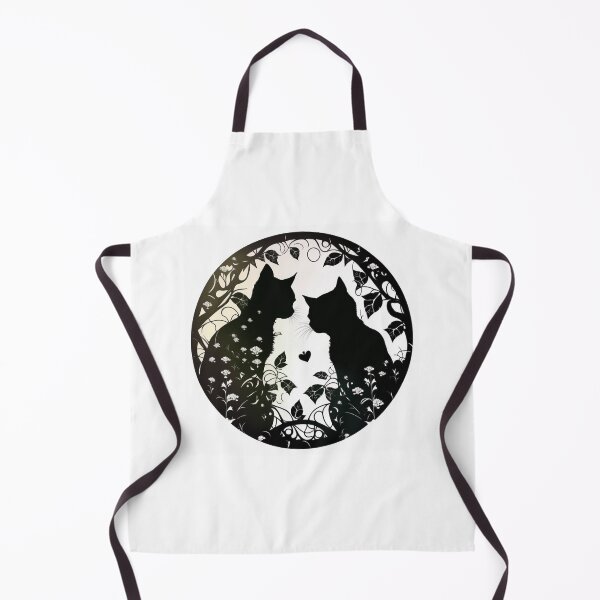 Item preview, Two cats in love in an elegant pattern designed and sold by GorinART.