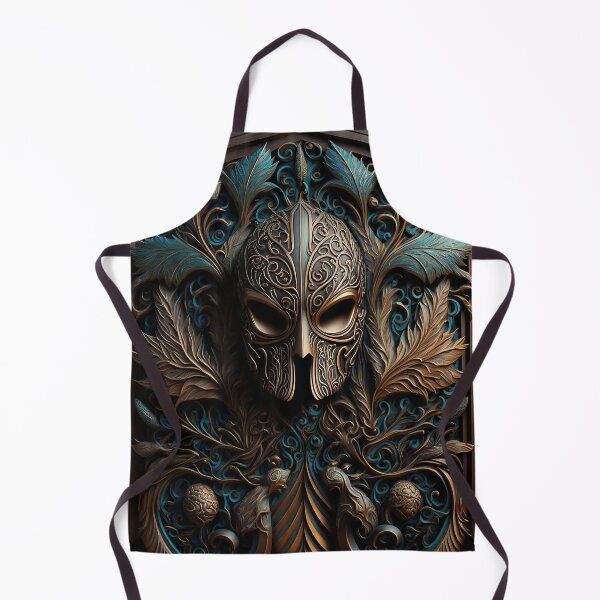 Item preview, Mask with Leaves Wood Carving designed and sold by GummywormDesign.