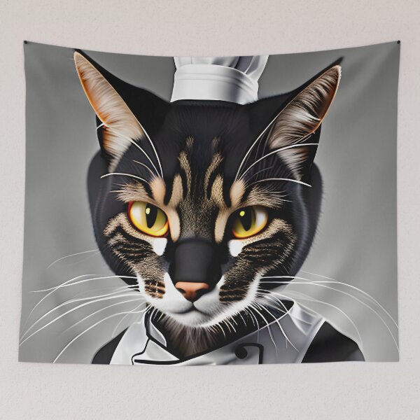 Item preview, Chef Cat - Modern Digital Art designed and sold by Ai-michiart.