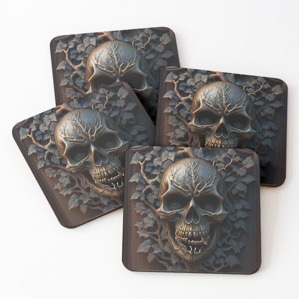 Item preview, Wood Carved Skull V1 designed and sold by GummywormDesign.