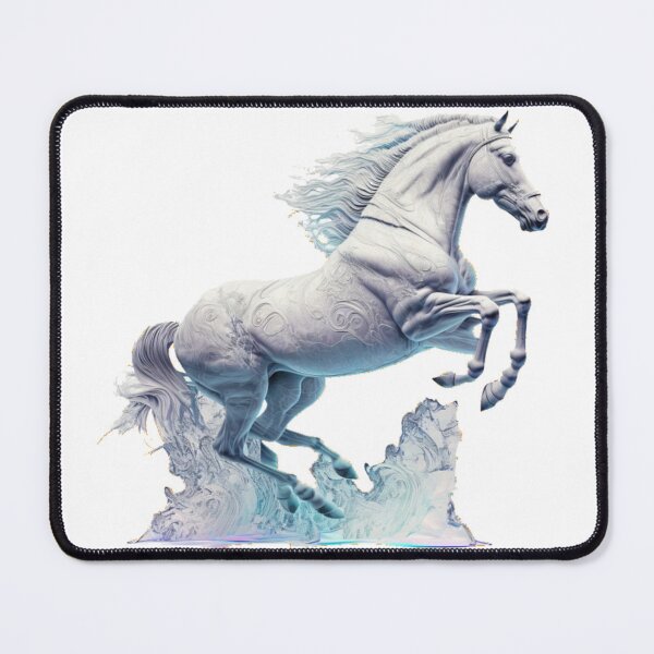 Item preview, Elegant white horse designed and sold by Newtaste-Store.