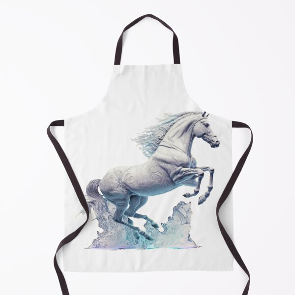 Item preview, Elegant white horse designed and sold by Newtaste-Store.