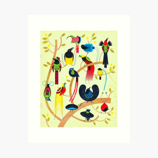 Birds of Paradise Art Print