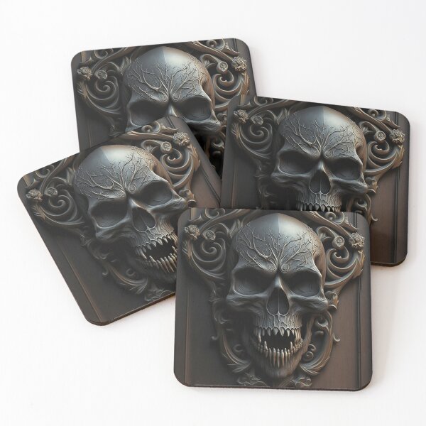 Item preview, Wood Carved Skull V2 designed and sold by GummywormDesign.