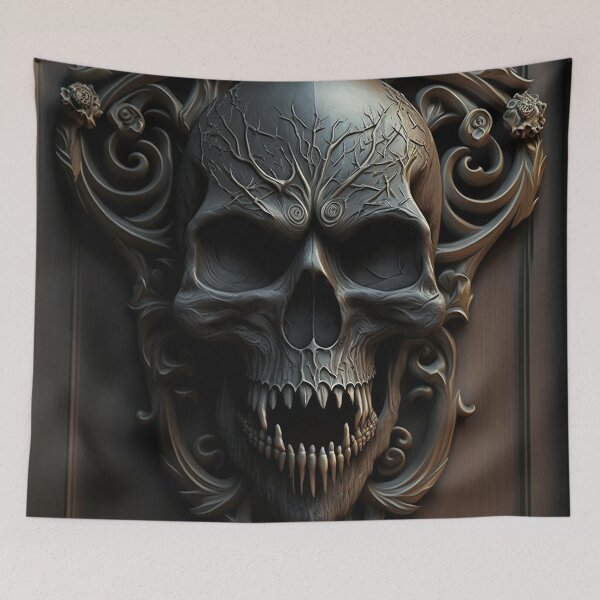 Item preview, Wood Carved Skull V2 designed and sold by GummywormDesign.