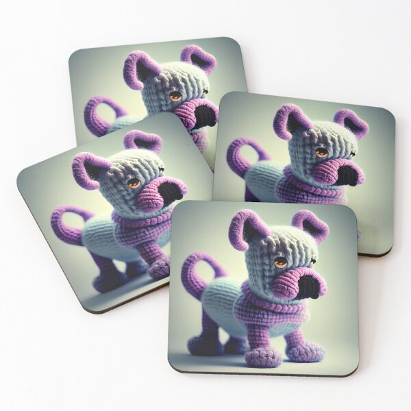Item preview, Knitted Dog Art designed and sold by Planetporridge.