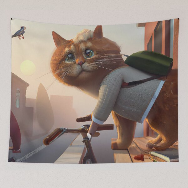 Item preview, Persian Cat going to School : School Days designed and sold by QuotezArtist.