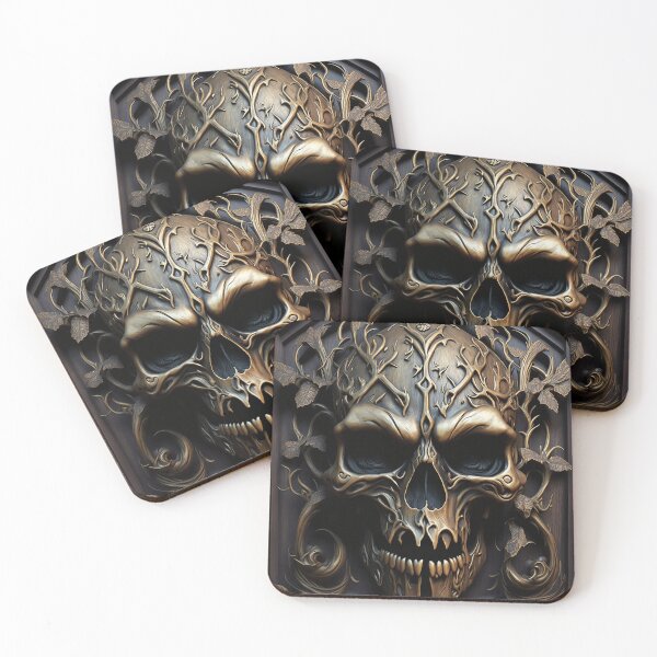 Item preview, Wood Carved Skull V3 designed and sold by GummywormDesign.