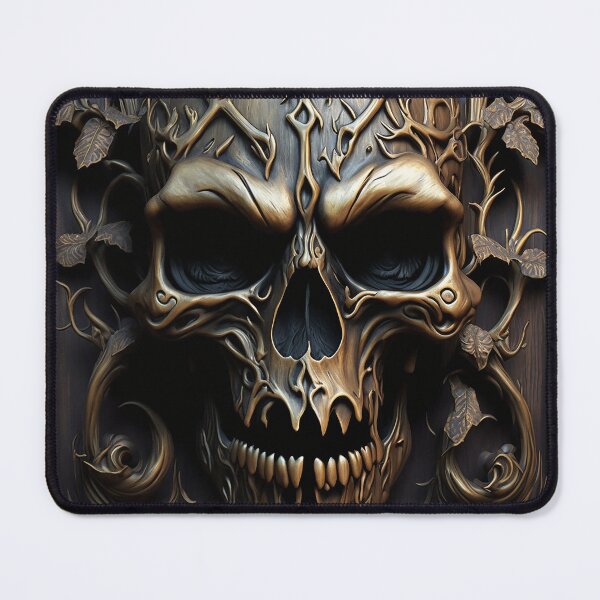 Item preview, Wood Carved Skull V3 designed and sold by GummywormDesign.
