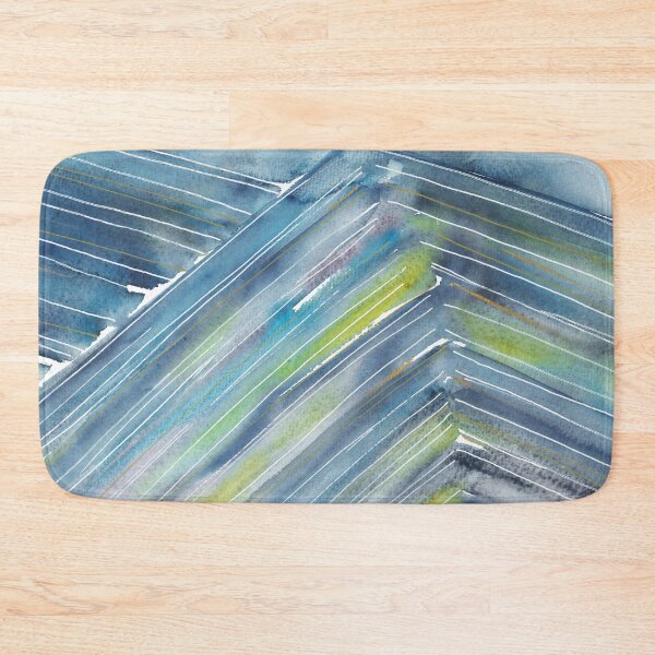 Item preview, Beautiful nature landscape, blue watercolor abstract, mountain designed and sold by anaozzart.