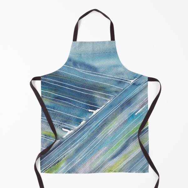 Item preview, Beautiful nature landscape, blue watercolor abstract, mountain designed and sold by anaozzart.