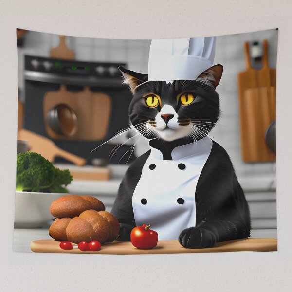 Item preview, Chef Cat - Modern Digital Art designed and sold by Ai-michiart.