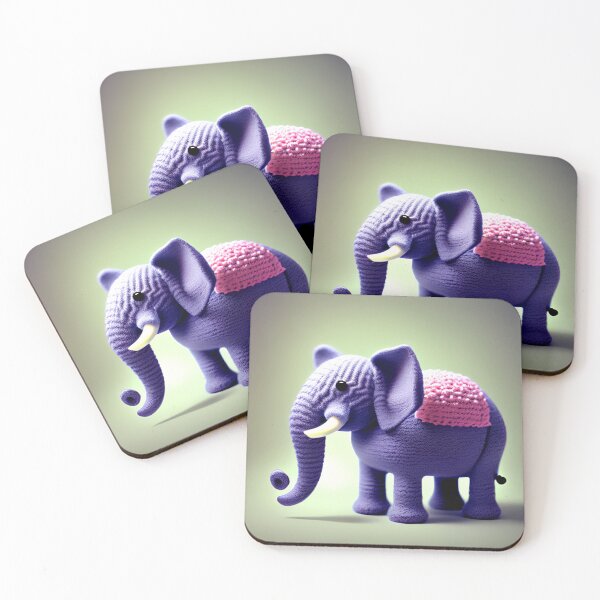 Item preview, Cute Knit Elephant designed and sold by Planetporridge.
