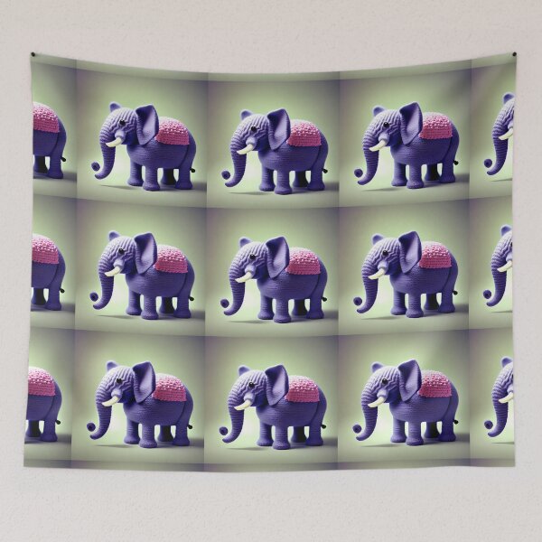 Item preview, Cute Knit Elephant designed and sold by Planetporridge.