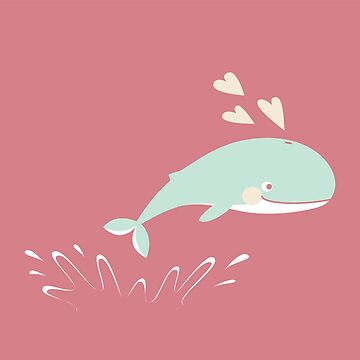 Artwork thumbnail, Cute jumping whales by petitspixels