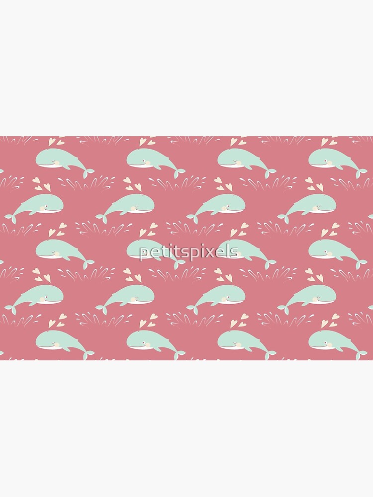 Artwork view, Cute jumping whales designed and sold by petitspixels