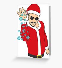 Salt Bae Santa Greeting Card