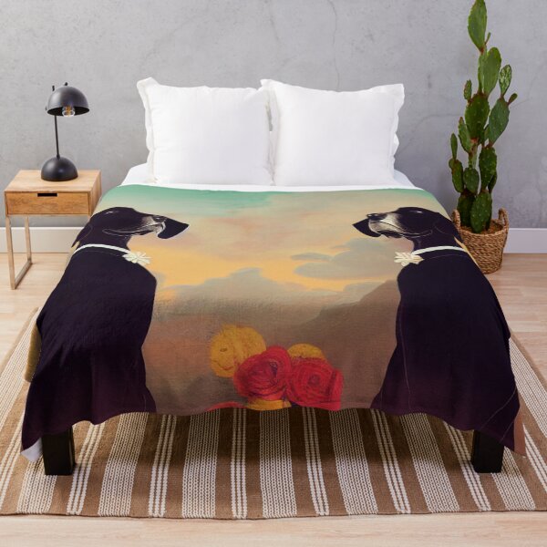 Item preview, Sophisticated Dogs and Flowers in front of Clouds designed and sold by BySpinny.
