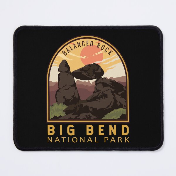 Item preview, Big Bend National Park Balanced Rock Vintage Emblem designed and sold by KrisSidDesigns.
