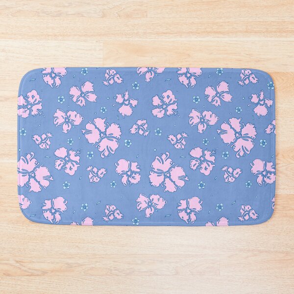 Item preview, Blue and Pink Hawaiian Flower Pattern designed and sold by TheFoxyWolfShop.