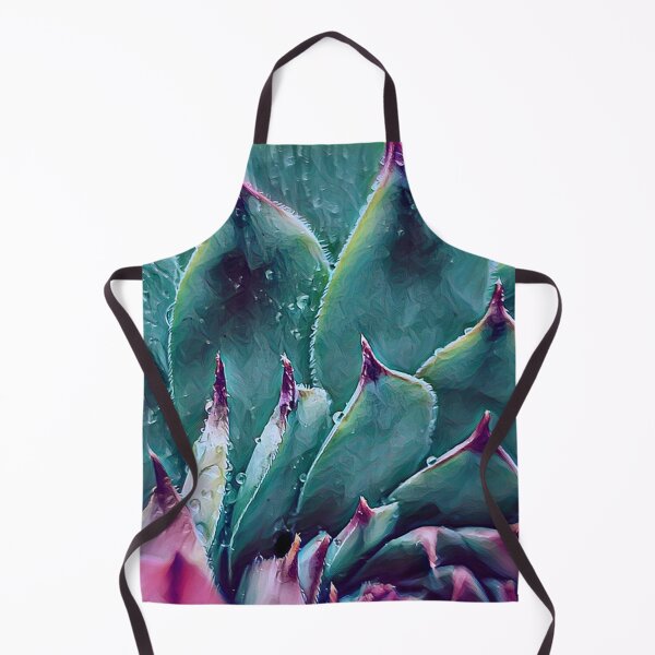 Item preview, Focal zoom illustration of purple blue houseleek flower plant designed and sold by Khala.