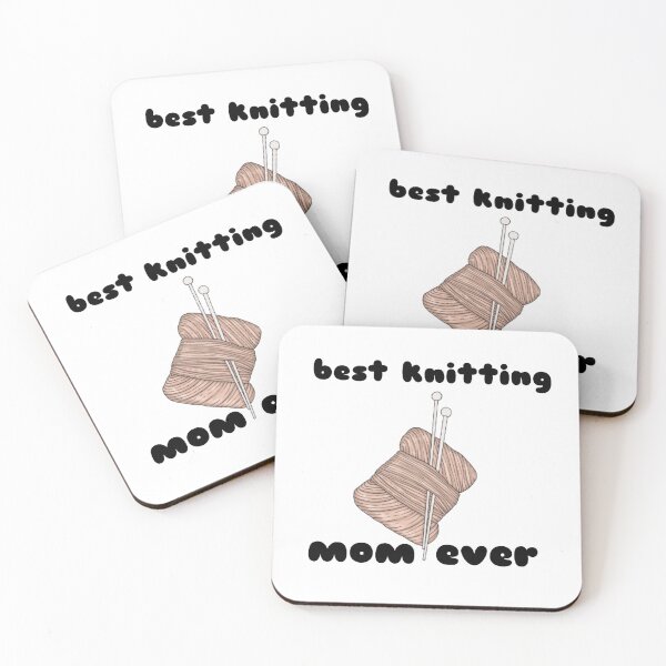Item preview, best knitting mom ever designed and sold by tatouma-shopp.