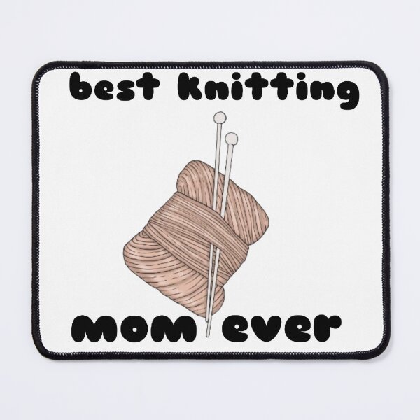 Item preview, best knitting mom ever designed and sold by tatouma-shopp.