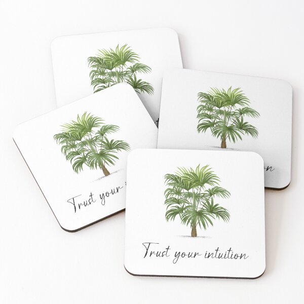 Item preview, Motivational Palm Tree VI - Trust Your Intuition designed and sold by Lugonbe.