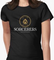 Sorcerers Sorcerer Dungeons Crawler and Dragons Slayer Women's Fitted T-Shirt