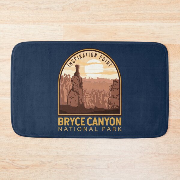 Item preview, Bryce Canyon National Park Inspiration Point Vintage Emblem designed and sold by KrisSidDesigns.