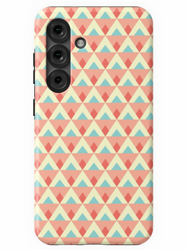 Thumbnail 1 of 4, Samsung Galaxy Phone Case, Triangles and diamonds designed and sold by petitspixels.
