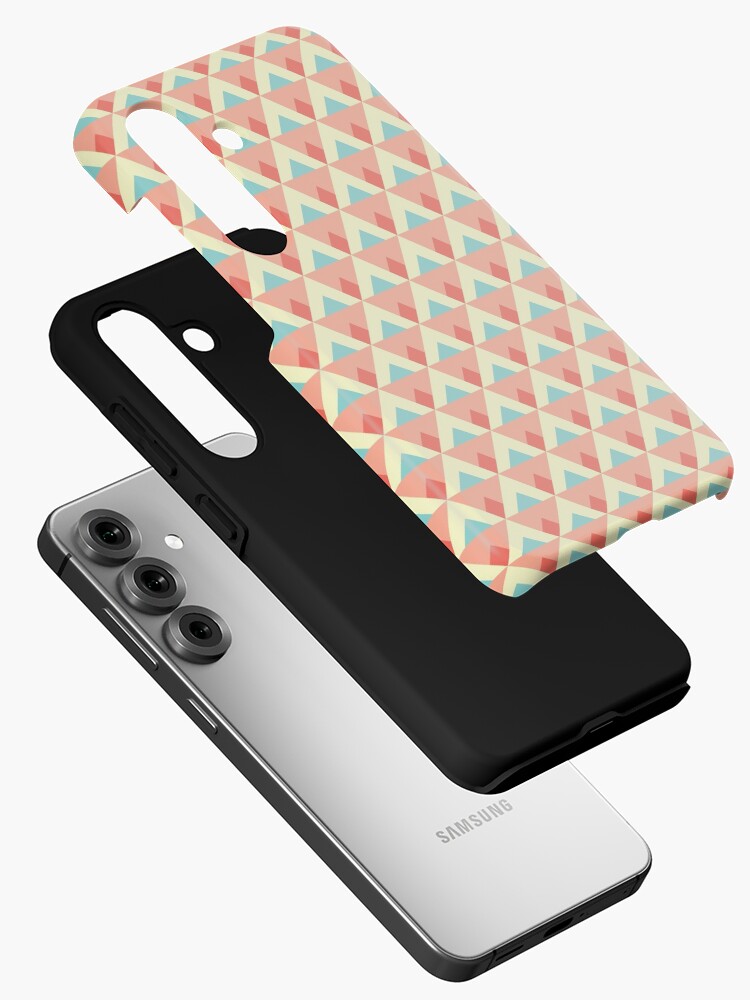 Thumbnail 2 of 4, Samsung Galaxy Phone Case, Triangles and diamonds designed and sold by petitspixels.