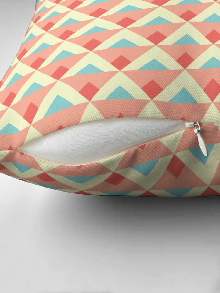 Thumbnail 2 of 4, Pillow, Triangles and diamonds designed and sold by petitspixels.