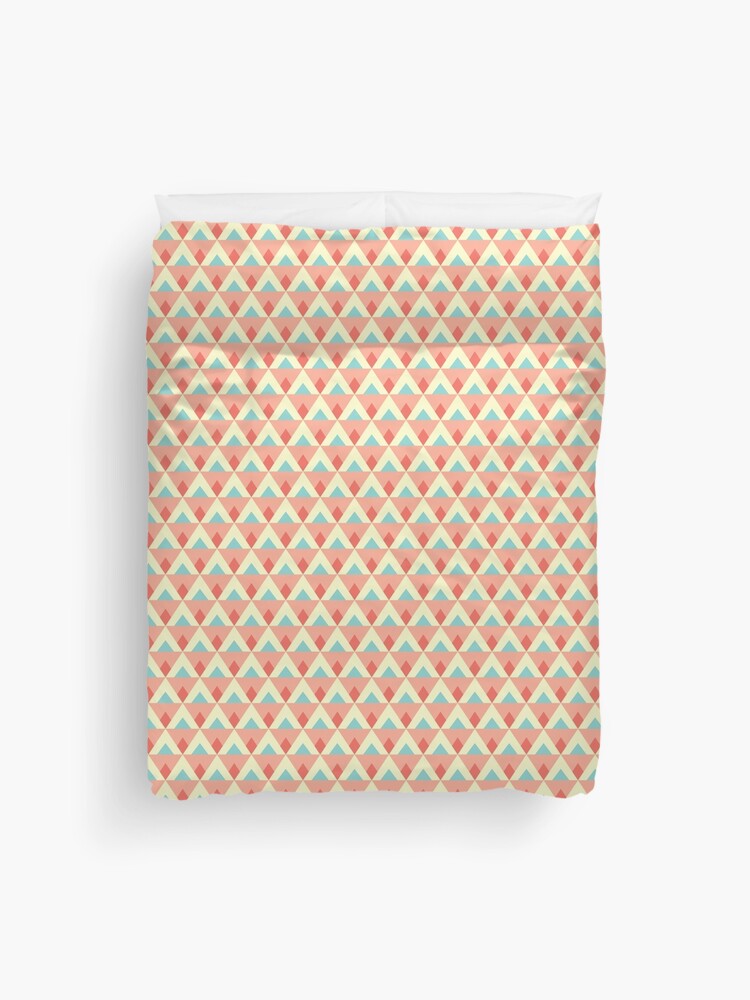 Thumbnail 1 of 2, Duvet Cover, Triangles and diamonds designed and sold by petitspixels.