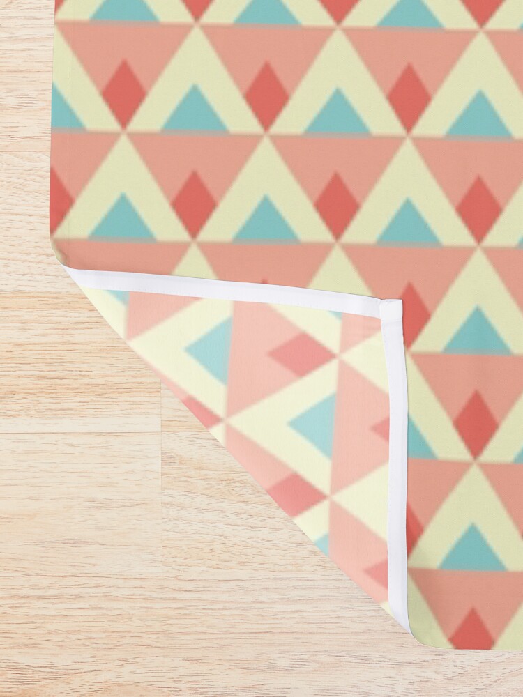 Thumbnail 2 of 5, Shower Curtain, Triangles and diamonds designed and sold by petitspixels.
