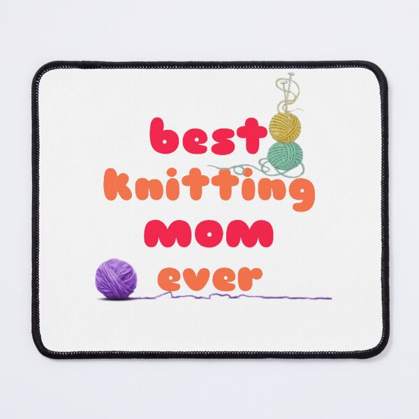 Item preview, best knitting mom ever designed and sold by tatouma-shopp.