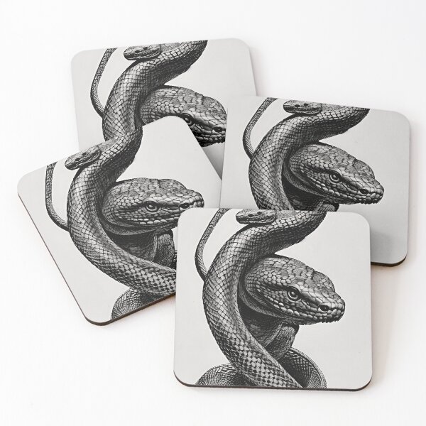 Item preview, DOUBLE SNAKE HEAD PRINT designed and sold by NAOMIS-HEXES.