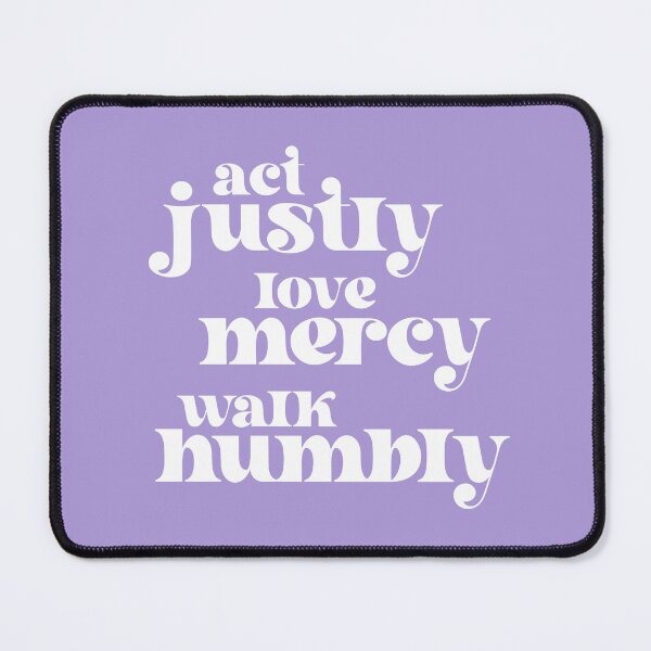 Item preview, Act Justly, Love Mercy, Walk Humbly - social justice Bible (retro white text) designed and sold by Ofeefee.