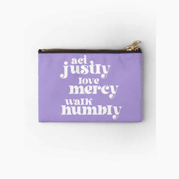 Item preview, Act Justly, Love Mercy, Walk Humbly - social justice Bible (retro white text) designed and sold by Ofeefee.