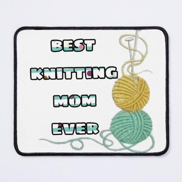 Item preview, best knitting mom ever designed and sold by tatouma-shopp.