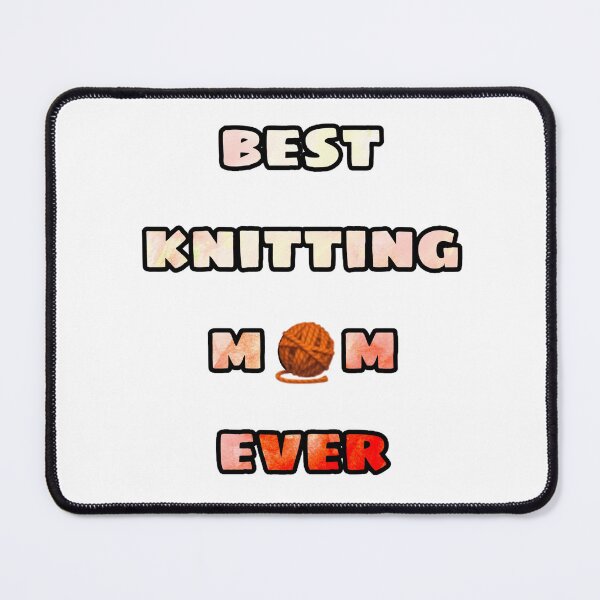Item preview, best knitting mom ever designed and sold by tatouma-shopp.