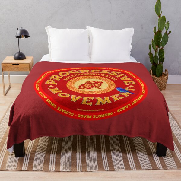 Item preview, PMD00193 Progressive Movement Designs Have a Progressive New Year on red in Chinese New Year of rabbit motif with Progresive Birdie designed and sold by ProgressiveLeft.