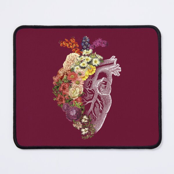 Item preview, Flower Heart Spring Burgundy by Tobe Fonseca  designed and sold by Tobe Fonseca®.