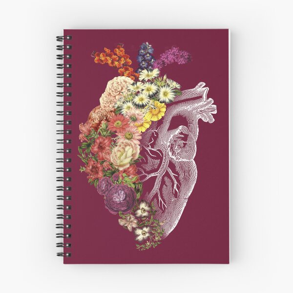 Item preview, Flower Heart Spring Burgundy by Tobe Fonseca  designed and sold by Tobe Fonseca®.