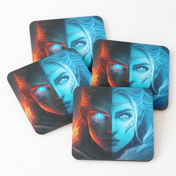Item preview, Viking Female Frost and Fire designed and sold by AICreateWorlds.