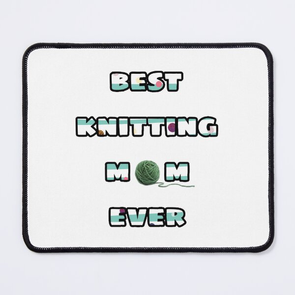 Item preview, best knitting mom ever designed and sold by tatouma-shopp.