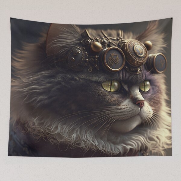 Item preview, Steampunk Cat V1 designed and sold by GummywormDesign.